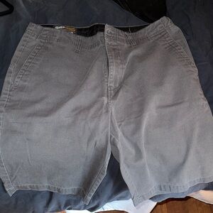 Volcom Men's Gray Flat Front Shorts
